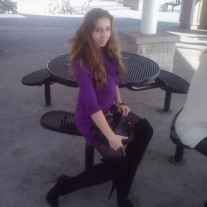 Purple Glittery Cowl Neck Sweater Dress